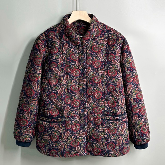 Middle-aged and elderly women's thin cotton jacket for spring and autumn old lady pure cotton thin cotton jacket for mother grandma new corduroy jacket