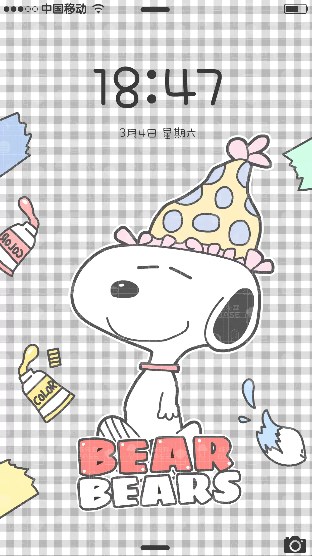 陈先森欧尼战争第28期史努比高质量9张自画高清手机壁纸ai素材