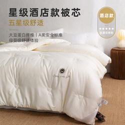 Five-Star Hotel 100S Soybean Fiber Quilt Core Winter Quilt Spring and Autumn Quilt Cotton Quilt Thickened Warm All-Season Use