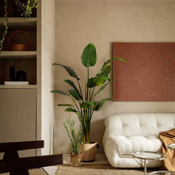 Artificial Green Plant Decoration Traveler's Banana Tree Strelitzia Indoor Fake Plant Ornament Bionic Large Potted Plant Nordic Wabi-Sabi Style