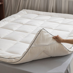 Simple Style Solid Color Mattress with Three-Dimensional Double-Sided Grid Pattern, Foldable Single/Double Soft Mattress for Student Dormitory