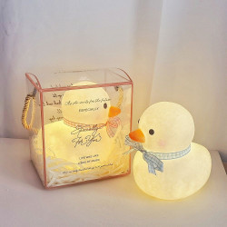 Cute Duck Night Light Cartoon Atmosphere Light Desktop Ornament Children's Birthday Gift Girls Event Souvenir