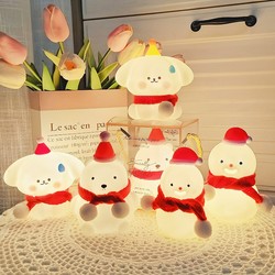 Christmas Cartoon Snowman Night Light Room Cute Atmosphere Light Decoration Children New Year Gift Creative Souvenir