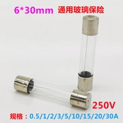 Cầu chì ống thủy tinh 6x30mm 1A5A10A15A20A30A cầu chì ghi âm lái xe sạc xe hơi