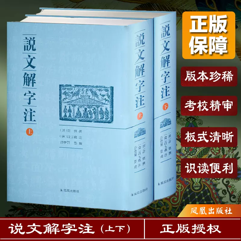 说文解字注上下全2册精装许慎著段玉裁注中国古代字典名家注解版大字版