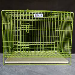 Rust-Proof Dog Cage, Reinforced and Sturdy, Foldable Indoor Dog House for Small, Medium, and Large Dogs with Integrated Toilet