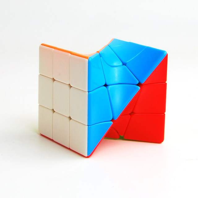 Distorted Cube Puzzle Pan -new three -order distorted oblique rotor cube woolen caterpillar ...