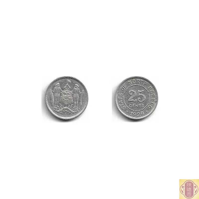极美品1929年英属北婆罗洲25分银币硬币品如图43 稀缺-Taobao