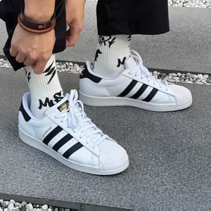 
adidas Adidas clover gold label shell toe white shoes men's and women's sneakers autumn new sports couple shoes