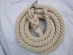 Climbing Thick Cotton Rope, Battle Rope, Arm Strength Rope with Hook, Climbing Rope, Arm Strength Explosive Power, Children's Training Fitness Hanging Rope