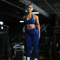 Bombmijian Gym Shark Vital New Fitness Yoga Sports High-Waisted Tummy Control Butt-Lifting Tight-Fitting Nine-Point Pants