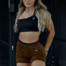 Bomb Honey See Fitness Gym Shark Single Strap Sexy Backless Shoulder Strap Sports Fitness Anti-Exposure Bra