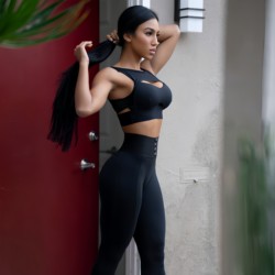 Honey Bombshell Sports Equipment Fitness Yoga Breathable Super Elastic Peach Butt Slimming Tight Waist Shaping Pants