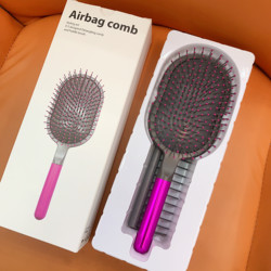 Huaqiang Beidapai's Same Style Air Cushion Comb, Anti-Static, Fluffy Long Hair Comb, Massage Hair Care Airbag Comb, Two-Piece Set