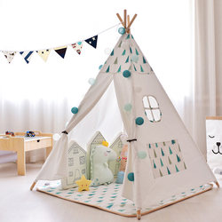 Children's Tent Playhouse Baby Indoor Sleepable Tent for Girls and Boys Indian Triangle Small House Princess Home Use