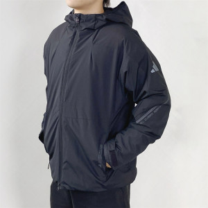 
Genuine Adidas men's and women's jackets waterproof and splash-proof sports casual loose hooded jacket JZ8413