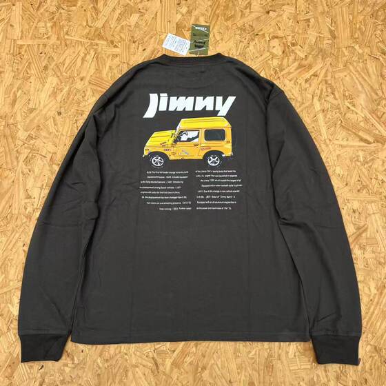 
Jimny T-shirt Japanese camping functional pure cotton bottoming shirt for men and women skin-friendly pure cotton long-sleeved artistic T-shirt