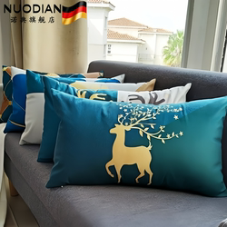 Sofa Pillowcase Rectangular Living Room Sofa Waist Pillow Accessible Luxury Pillow Nap Cushion Backrest Pillow Cover Scandinavian