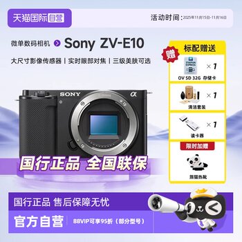 Sony zve10 entry-level mirrorless digital camera