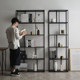 Tiefan Nordic living room floor-standing steel bookshelf wrought iron storage rack simple steel frame whole wall storage partition bookcase