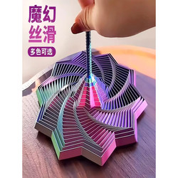 3D Printed Children's Educational Toy Illusion Folding Polygonal Carrot Tower Stress-Relief Spiral 3D Desktop Ornament