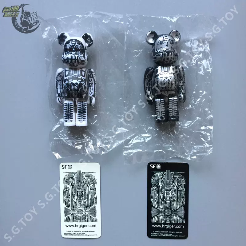 BEARBRICK 12代SF 隐藏H.R.GIGER 吉格尔100% BE@RBRICK积木熊