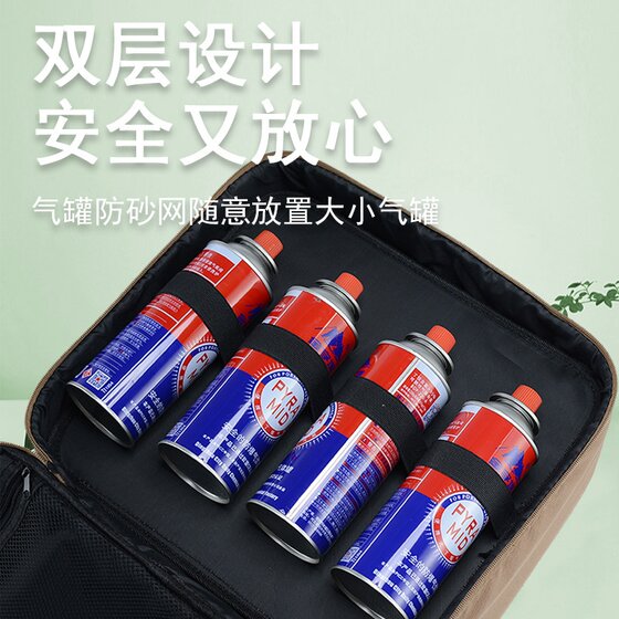 
Outdoor camping picnic card stove storage bag baking tray gas tank cookware storage box camping tableware card magnetic bag