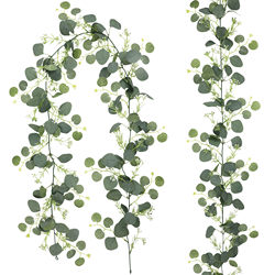 Artificial simulated green plants, eucalyptus leaves and rattan, cross-border home decoration, simulated rattan, eucalyptus leaves, vines, green plants