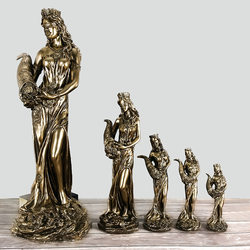 High-End Fortune-Attracting Ornaments, Greek Goddess of Wealth Sculptures, Opening Gifts, Cashier Desk, Office Lucky Decorations