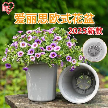 Alice plastic flower pot resin flower pot planting rose gallon pot durable planting thickened outdoor planting multi-edge