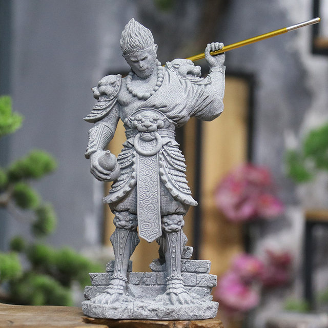 Simulation fighting holy Buddha ornaments gardening rockery flower bonsai micro landscape fish tank landscaping the Great Sage Sun Wukong Buddha statue