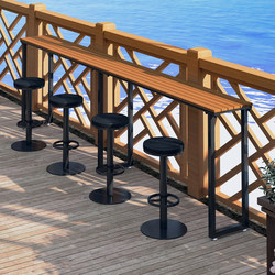 Stainless Steel Bar Stool Swivel High Stool Cafe Outdoor Courtyard Milk Tea Shop Bar Chair Industrial Style Bar Chair