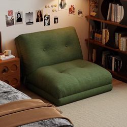 Recliner Single Folding Tatami Sofa Bed Dual-Purpose Reclining Backrest Chair Small Apartment Bedroom Leisure Lazy Sofa