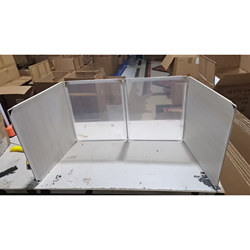 Foldable Three-Sided Partition Desk Student Exam Screen Workbench Desktop Isolation Board Office Partition Screen