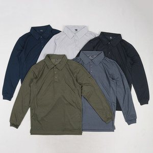 
Professional outdoor sports! Breathable, loose, large size casual, fast-drying lapel long-sleeved POLO shirt T-shirt men's clothing