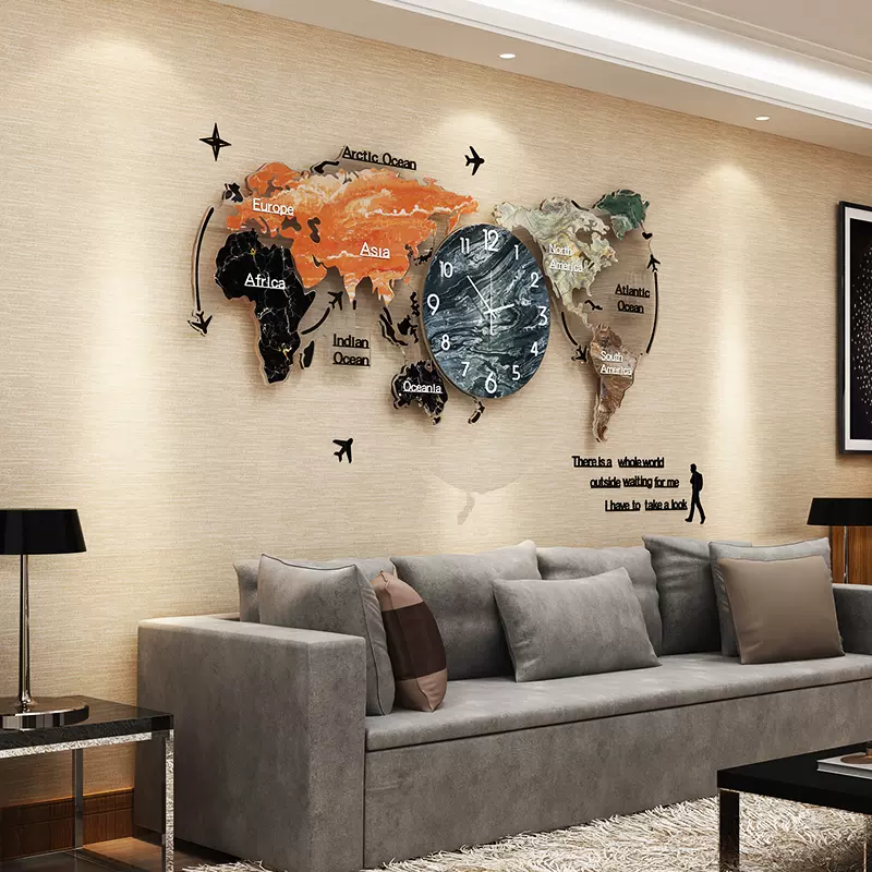 応接間の装飾ソファーの背景の壁レストランの抽象油絵の掛け絵 - 絵画 