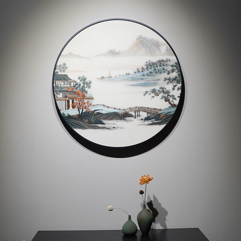 陸染石 中国美術 水墨画 山水画 蘇州画院院長 インテリア