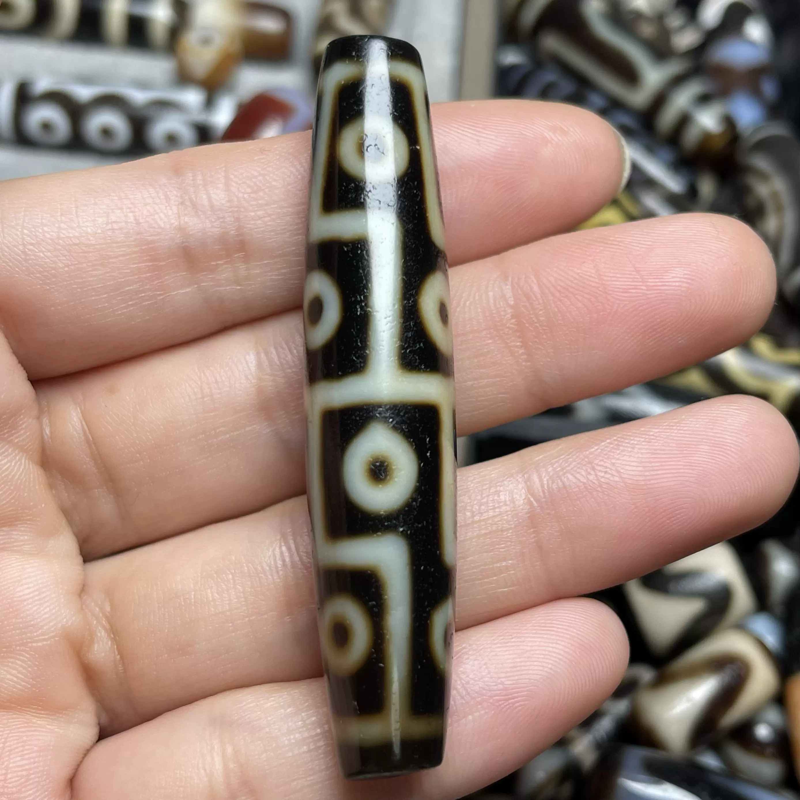 西藏老料手工十二眼天珠吊坠精选藏族高油真品