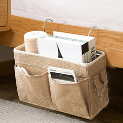 Fabric Bedside Storage Bag Hanging Bag for Student Dormitory Upper Bunk Hanging Basket Organizer for Miscellaneous Items Bedside Storage Bag
