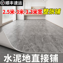 3m Wide and Thickened Vinyl Flooring Carpet for Bedroom, Waterproof Pvc Floor Mat for Home Use, Large Area Full Coverage for Living Room