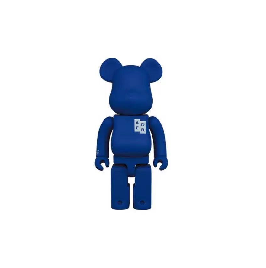 菲戈Bearbrick BE@RBRICK 积木熊ADER ERROR 1000% 克莱因蓝-Taobao