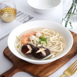 6.7. 8.9inch Pure White Ceramic Bowl, Salad Bowl, Rice Bowl, Serving Bowl, Soup Bowl, Noodle Bowl, Microwaveable Tableware