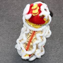 Pet Lion Dance New Year Costume for Cats and Dogs, Autumn and Winter Outfit for Cats, Teddy Winter New Year Greeting Outfit