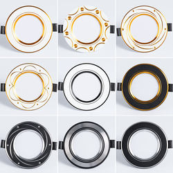 Recessed Downlight for Home Living Room, 7.5W Spotlight, Led Ceiling Light, 5W Tri-Color Dimmable Ceiling Hole Light, Simple Light