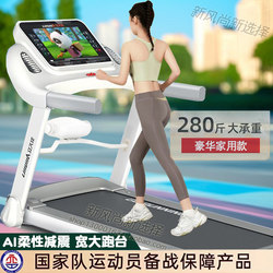 Home Smart Treadmill with Color Screen, Multi-Function, Wifi, Listening to Music, Watching Dramas, Massage, Shock Absorption, Indoor Weight Loss and Fitness Tool