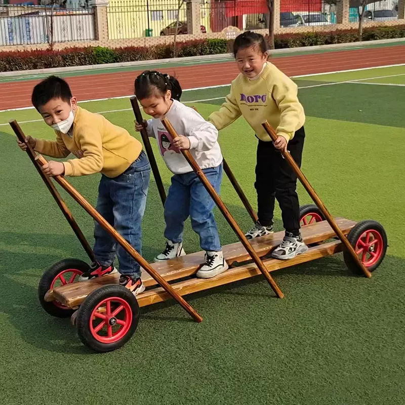 幼儿园安吉游戏小推车翻斗车独轮车平衡车手推车体育户外感统训练