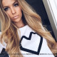 2018 new heart -type pattern printing wild cotton pure cotton summer shirt short -sleeved round neck student tide brand T -shirt