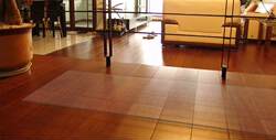 Transparent computer PVC office chair floor mat