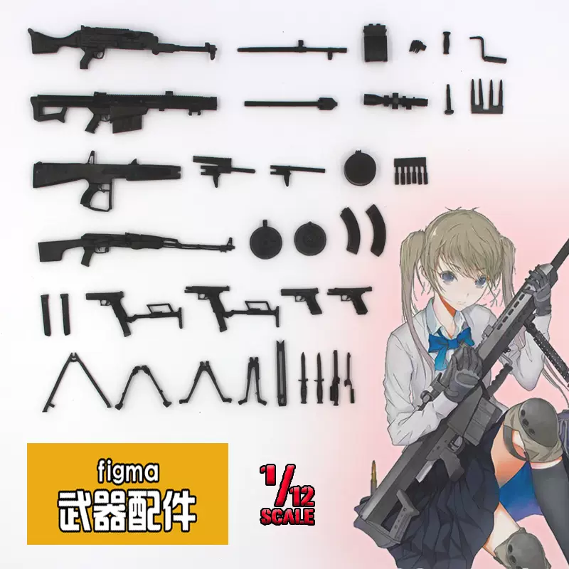 Mk模型树脂白模手办gk 1 12 Figma 机娘兵人武器配件系列三 Taobao