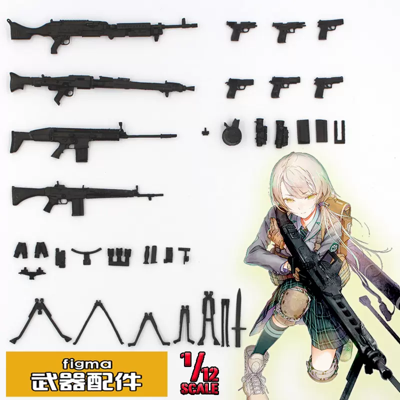 Mk模型树脂白模手办gk 1 12 Figma 机娘兵人武器配件系列二 Taobao